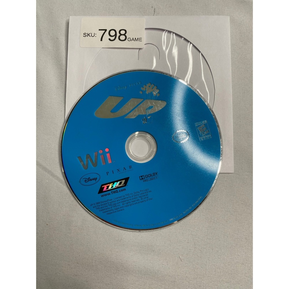 Disney Pixar Up Nintendo Wii Game Disc Only